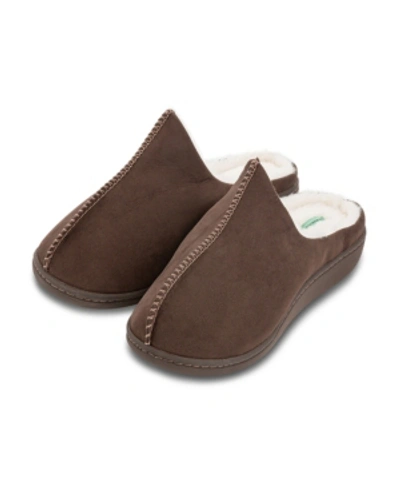 Mio Marino Men's Cuddles Memory Foam Slippers Men's Shoes In Brown