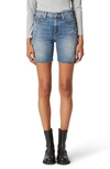 Hudson Hana High Waist Cutoff Denim Bike Shorts In Long Time