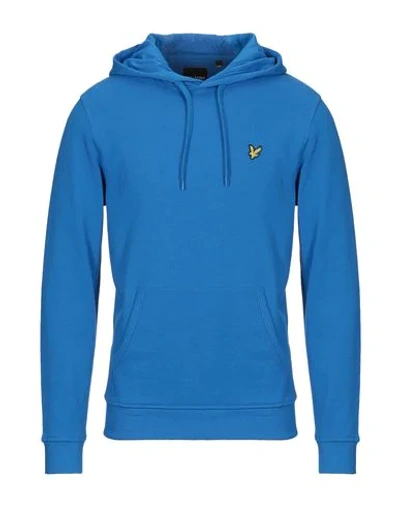 Lyle & Scott Hooded Sweatshirt In Bright Blue