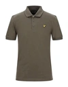 Lyle & Scott Polo Shirts In Military Green