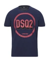 Dsquared2 T-shirts In Blue