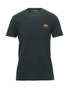 Alpha Industries T-shirt In Dark Green