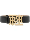 BURBERRY DOUBLE MONOGRAM BUCKLE BELT