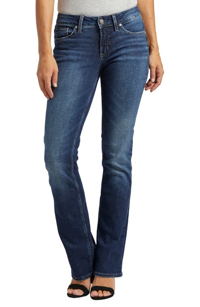 Silver Jeans Co. Suki Mid Rise Curvy Straight Jeans In Indigo