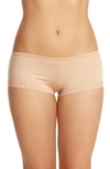 Hanky Panky Women's Dream Lace-trim Boyshort Underwear In Chai