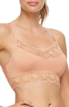 MONTELLE INTIMATES LACE TRIM BRALETTE,9405