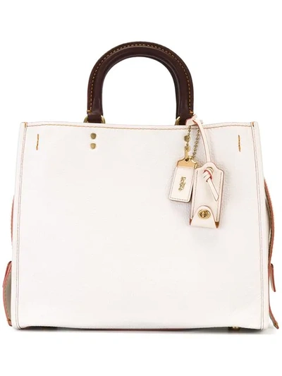 Coach Multiple Straps Tote In Chalk/brass