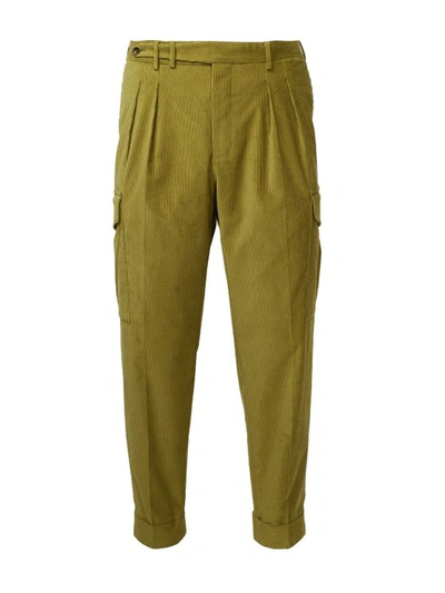 Pt01 Men's Zsclzl0mo1vt950501 Green Cotton Pants