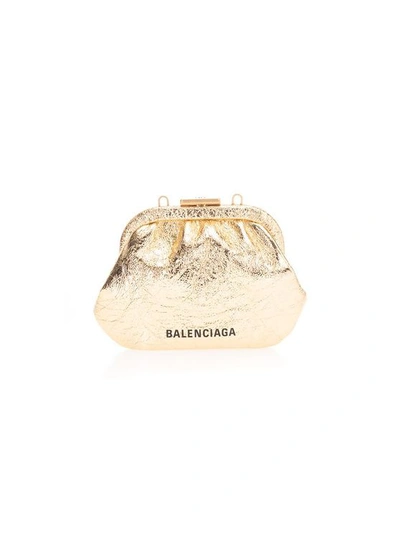 Balenciaga Women's  Gold Leather Wallet