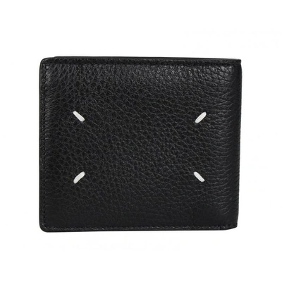 Maison Margiela Leather Wallet In Black
