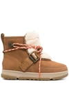 Ugg Weather Hiker Sheepskin Boots In Neutrals