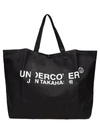UNDERCOVER UNDERCOVER LOGO PRINT LARGE TOTE BAG