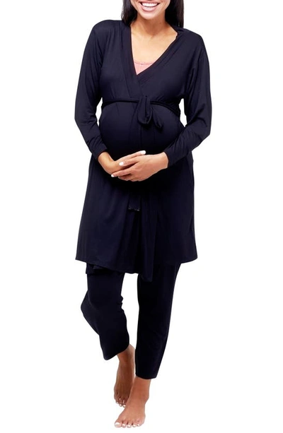 NOM MATERNITY SECOND SKIN MATERNITY ROBE,9095