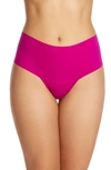 Hanky Panky Breathe High Waist Thong In Pink