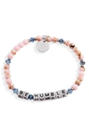 LITTLE WORDS PROJECT BE HUMBLE BEADED STRETCH BRACELET,NW-BHM-PEA1