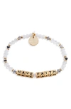 LITTLE WORDS PROJECT HAVE FAITH BEADED STRETCH BRACELET,NG-HVF-EMP1