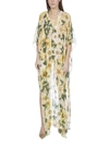 DOLCE & GABBANA DOLCE & GABBANA CAMELLIA PRINTED CAFTAN