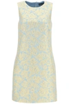 DOLCE & GABBANA DOLCE & GABBANA LAMÉ JACQUARD MINI DRESS