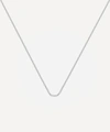 Monica Vinader Silver Long Fine Beaded Chain In Silver