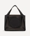 STELLA MCCARTNEY STELLA LOGO PERFORATED FAUX LEATHER TOTE BAG,000709409