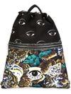 KENZO MULTI ICON DRAWSTRING BACKPACK,F665SF216F2311493654