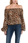VINCE CAMUTO OFF THE SHOULDER BUBBLE SLEEVE TOP,9150682