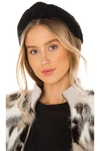 Lele Sadoughi Neoprene Knotted Headband In Jet