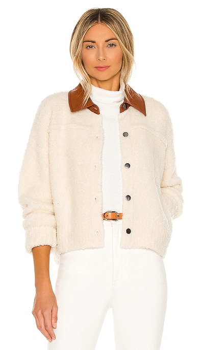 Cinq À Sept Women's Leighton Wool Jumper Jacket In Ivory