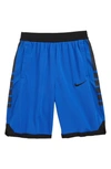 Nike Kids' Dry Elite Basketball Shorts In Game Royal/ Black