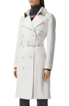 BURBERRY CASHMERE TRENCH COAT WITH GABARDINE FLAPS,8036990