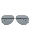 Thom Browne Rectangular-frame Sunglasses In Grey