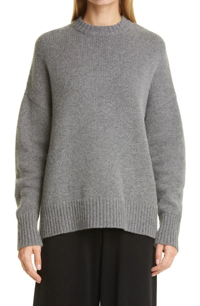 Co Essentials Marled Cashmere Long-sleeve Shirt In Grey