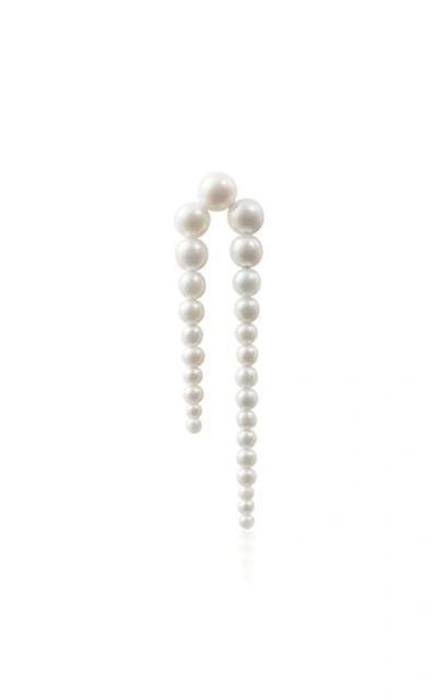 Sophie Bille Brahe Lx Perle Nuit Mono Earring In White