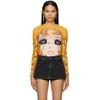 PUSHBUTTON SSENSE EXCLUSIVE YELLOW GOGGLES GIRL LONG SLEEVE T-SHIRT