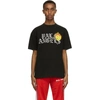 PALM ANGELS BLACK SMILEY EDITION BURNING HEAD LOGO T-SHIRT