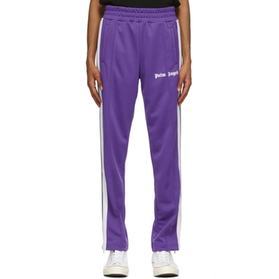 Palm Angels 紫色 Classic 修身运动裤 In Purple
