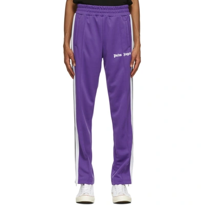 Palm Angels Purple Classic Slim Track Trousers