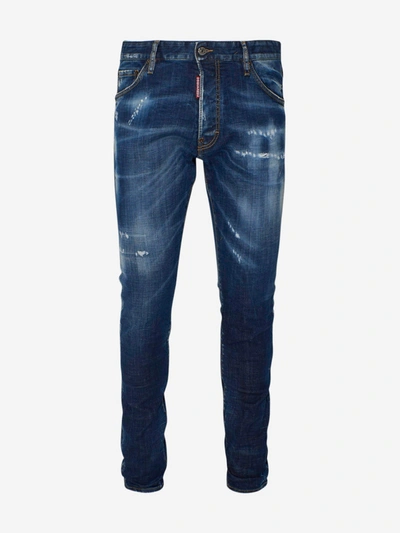 Dsquared2 Men's Cool Guy Distressed Slim-fit Jeans In Blue