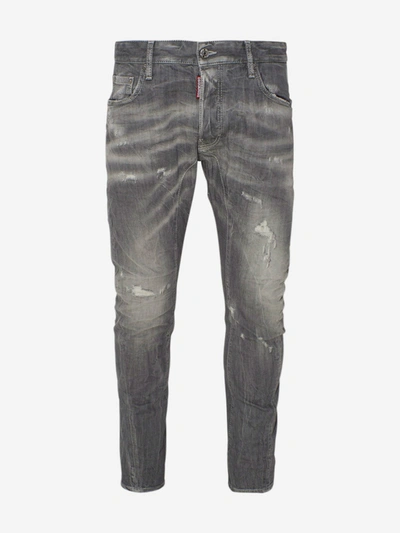 Dsquared2 98% Cotton 02% Elastane Jeans In Grey