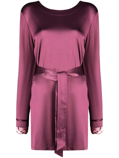 La Perla Flower Explosion Pyjama Set In Purple