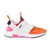 Tom Ford Mens Mult/other Jago Colour-block Shell And Mesh Trainers 8 In Orange