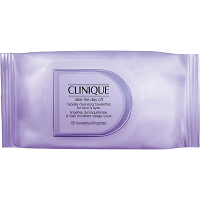 Clinique Take The Day Off Micellar Cleansing Towelettes For Face & Eyes Makeup Remover, 50 Towelettes In Default Title