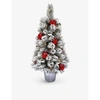 CHRISTMAS SNOWY BRISTLE PINE ARTIFICIAL 3FT CHRISTMAS TREE WITH BURLAP BAG,R00135829