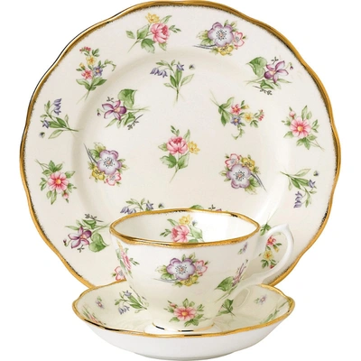 Royal Albert 100 Years Of  1920 Spring Meadow 3pc Place Setting In Nocolor