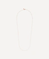 Monica Vinader Rose Gold Plated Vermeil Silver Long Fine Beaded Chain In Rose Gold Vermeil