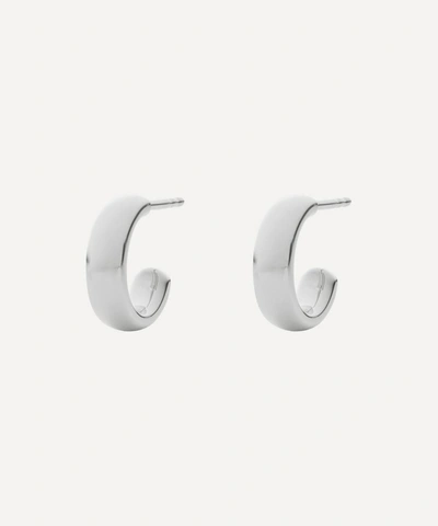 Monica Vinader Silver Fiji Mini Hoop Earrings
