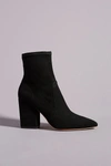 Loeffler Randall Isla Suede Chunky-heel Boots In Black
