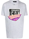 DSQUARED2 DSQUARED2 MEN'S GREY COTTON T-SHIRT,S79GC0013S22146857M M