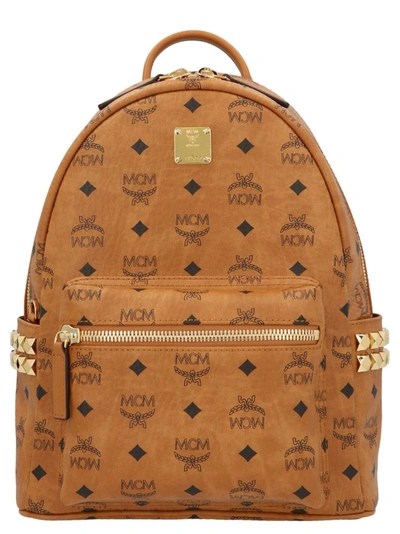 Mcm Stark Backpack In Brown