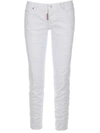 DSQUARED2 DSQUARED2 WOMEN'S WHITE OTHER MATERIALS JEANS,S75LB0434STN833100 36
